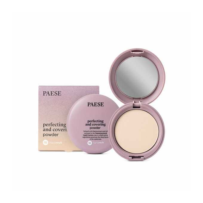 PAESE Puder Upiększająco-Kryjący Nanorevit Perfecting and Covering 02 Porcelain