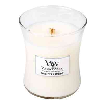 WoodWick Świeca Średnia White Tea &amp; Jasmine