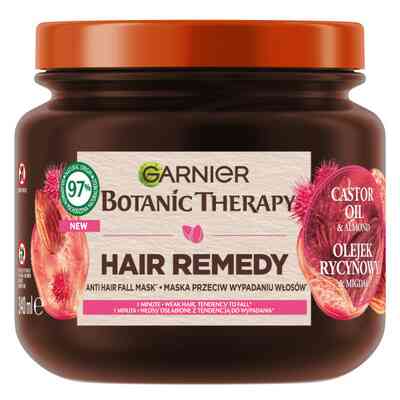 Garnier Botanic Therapy Maska do Włosów Olejek Rycynowy i Migał 340ml