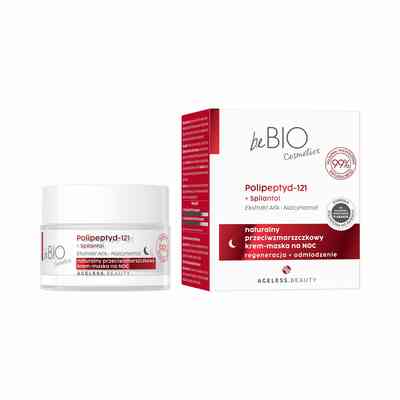 beBIO Ageless Beauty Przeciwzmarszczkowy Krem-Maska na Noc 50ml