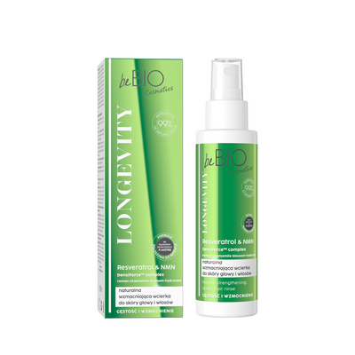 beBIO Longevity Gęstość i Wzmocnienie Wcierka do Skóry Głowy i Włosów 100ml