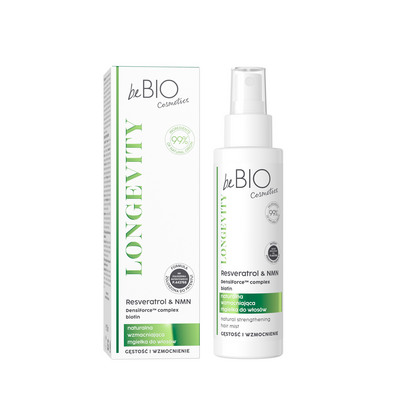 beBIO Longevity Gęstość i Wzmocnienie Regenerująca Mgiełka do Włosów 100ml