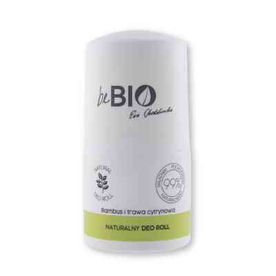 beBIO Dezodorant Roll-On Bambus i Trawa Cytrynowa 50ml