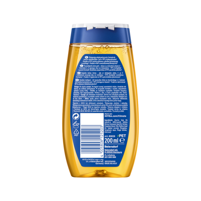 NIVEA Natural Oil Olejek pod prysznic, 200 ml