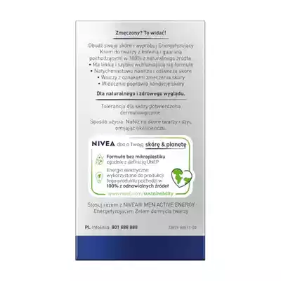 NIVEA MEN Active Energy Energetyzujący Krem do Twarzy 50ml