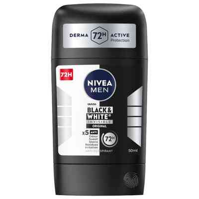 NIVEA MEN Black &amp; White Power Antyperspirant Stick 50ml