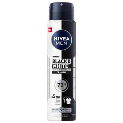 NIVEA MEN Black &amp; White Invisible Antyperspirant Spray 250ml