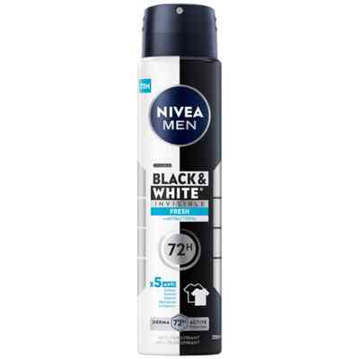 NIVEA Men Antyperspirant Black &amp; White Invisible Fresh 250ml