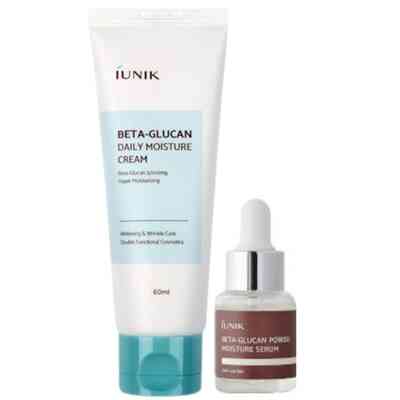 iUNIK Zestaw Travel Size Beta-Glucan Krem + Serum