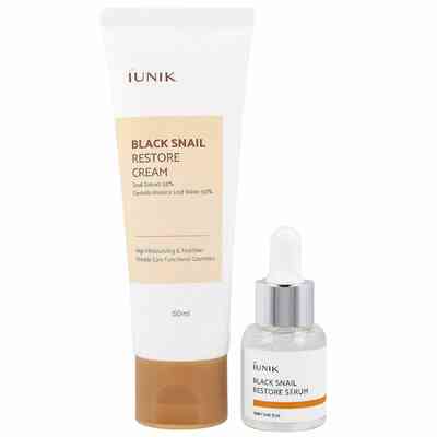 iUNIK Zestaw Travel Size Black Snail Krem + Serum