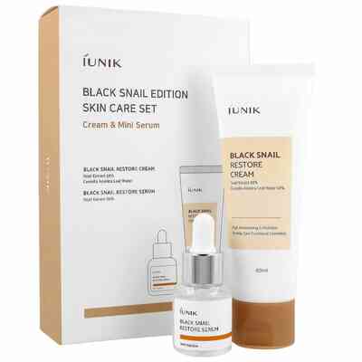 iUNIK Zestaw Travel Size Black Snail Krem + Serum