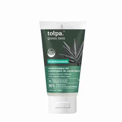 Tołpa Green Men Oczyszczający Żel z Peelingiem do Mycia Twarzy 150ml