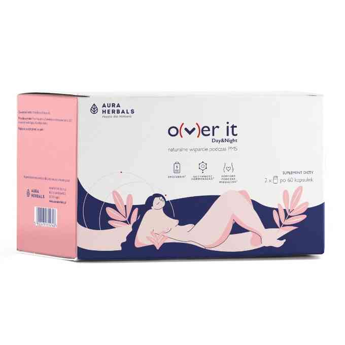Aura Herbals Over It Day & Night - Wsparcie PMS, 2x60 Kapsułek