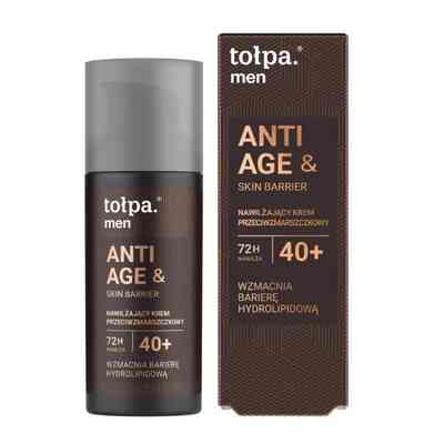 Tołpa Men Anti Age &amp; Skin Barier Nawilżający Krem Przeciwzmarszczkowy 40+ 50ml