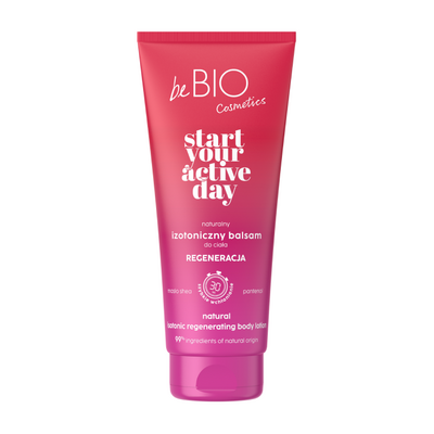 beBIO Start Your Active Day Izotoniczny Balsam do Ciała Regeneracja 200ml