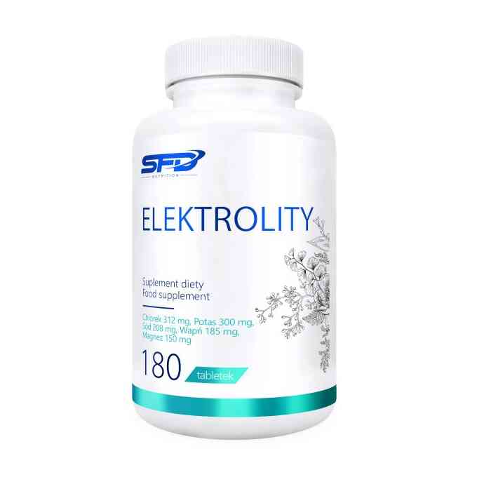 SFD Elektrolity - 180 Tabletek: Wsparcie Nawodnienia i Wydolności