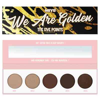 Miyo Five Points Paleta Cieni do Powiek 01 We Are Golden