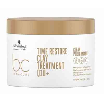 Schwarzkopf BC Time Restore Clay Treatment Q10+ Glinkowa Maska do Włosów 500ml