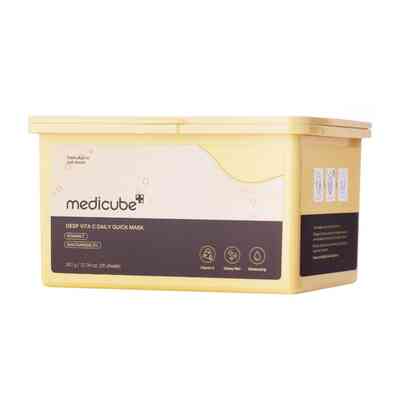 Medicube Deep Vita C Daily Quick Mask Zestaw Rozświetlających Masek w Płachcie