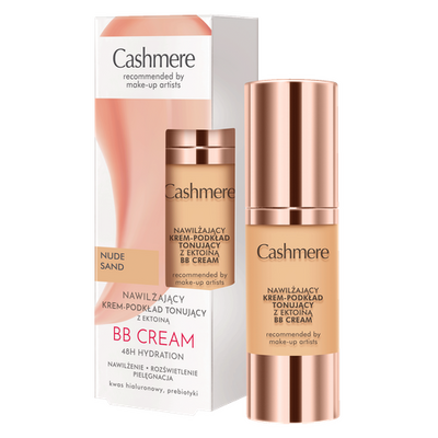 Cashmere Nawilżający Krem-Podkład Tonujący z Ektoiną Nude Sand 30ml