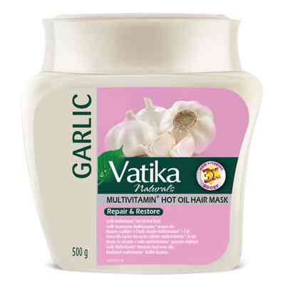 Dabur Vatika Maska do Włosów Słabych i Zniszczonych z Czosnkiem 500g