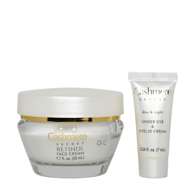 Cashmere Retinol 2w1 Krem do Twarzy na Dzień i na Noc + Krem pod Oczy