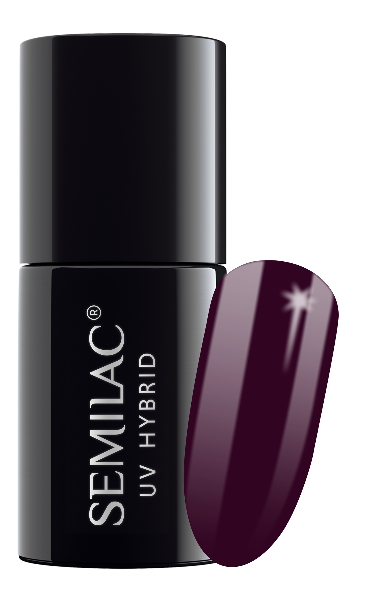 Semilac Lakier Hybrydowy 099 Dark Purple Wine 7ml