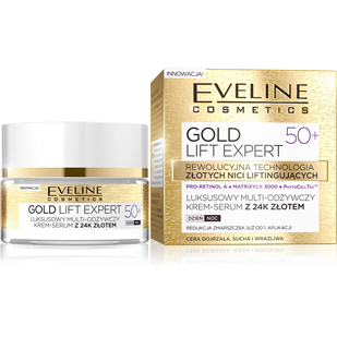 Eveline Gold Lift Expert Luksusowy Multi-odżywczy Krem 50+