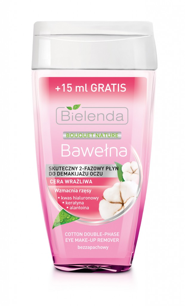 Bielenda Dwufazowy Płyn do Demakijażu Oczu - Bawełna