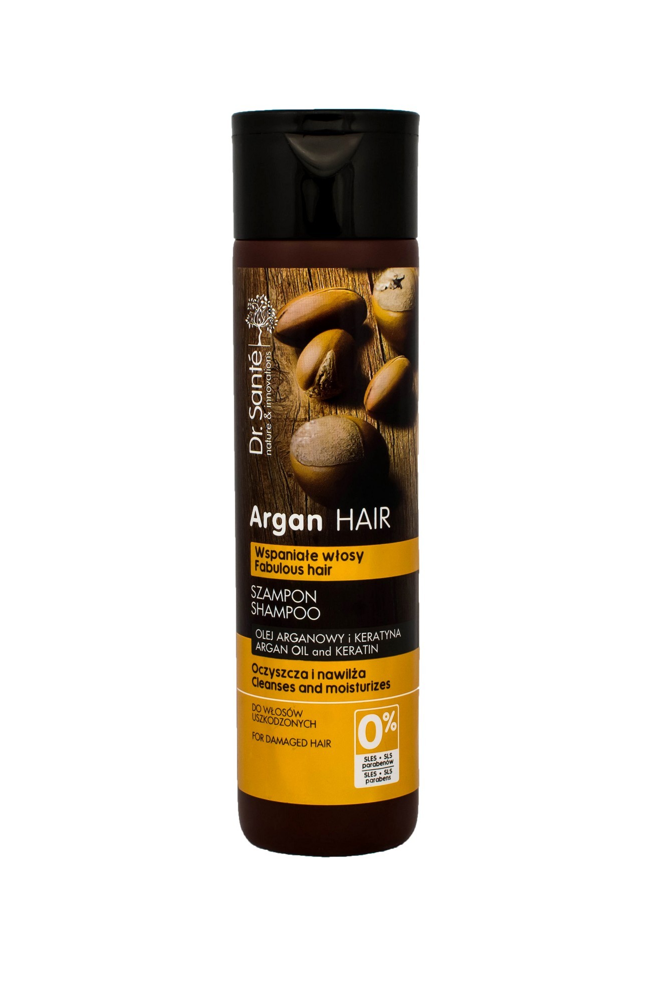 Dr. Sante Argan Szampon arganowy z keratyną do włosów uszkodzonych 250ml