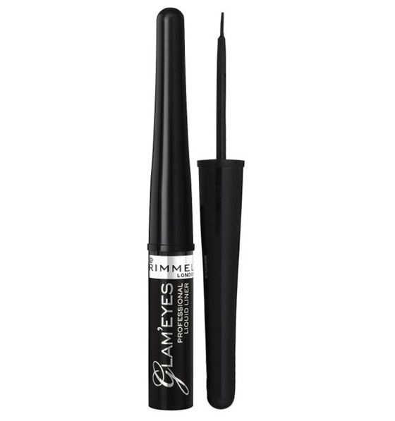 Rimmel Glam Eyes płynny eyeliner 001 Czarny