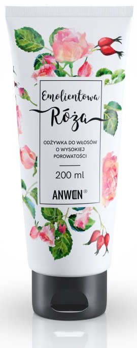 Anwen Emolientowa Róża Odżywka do Włosów o Wysokiej Porowatości 200ml