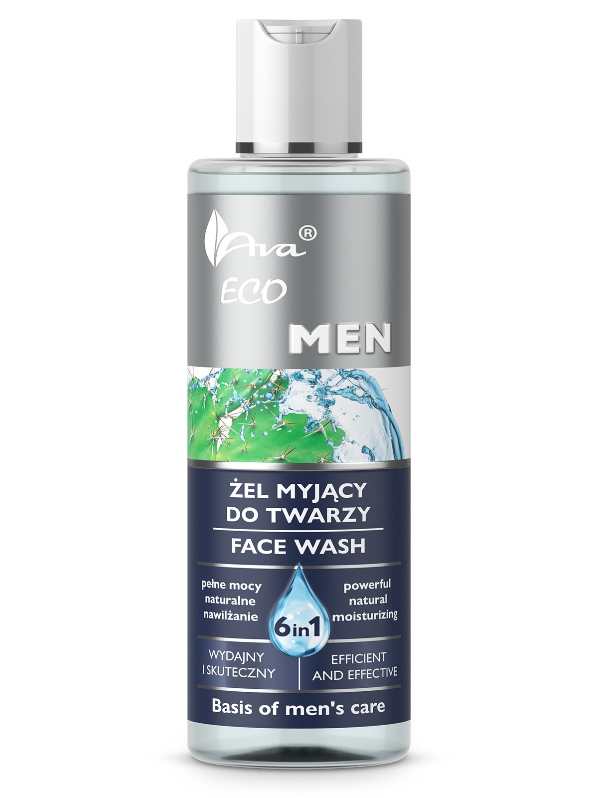 AVA Eco Men Żel Myjący do Twarzy 6w1