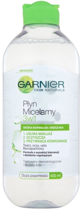 Skin Naturals Płyn micelarny 3w1 skóra normalna i mieszana