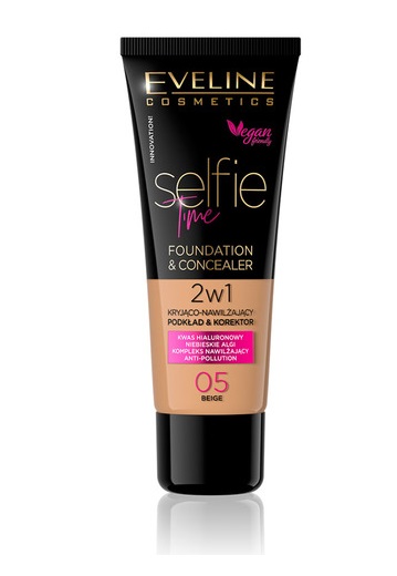 Eveline Selfie Time Podkład Kryjąco-Nawilżający 05 Beige