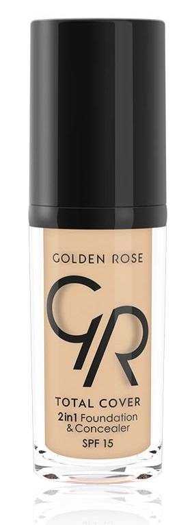 Golden Rose Total Cover 2 in 1 SPF15 Kryjący Podkład 01 Porcelain