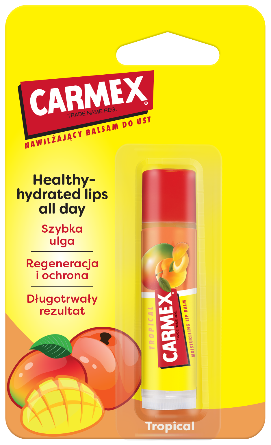CARMEX Nawilżający Balsam do Ust Classic w Sztyfcie Tropical