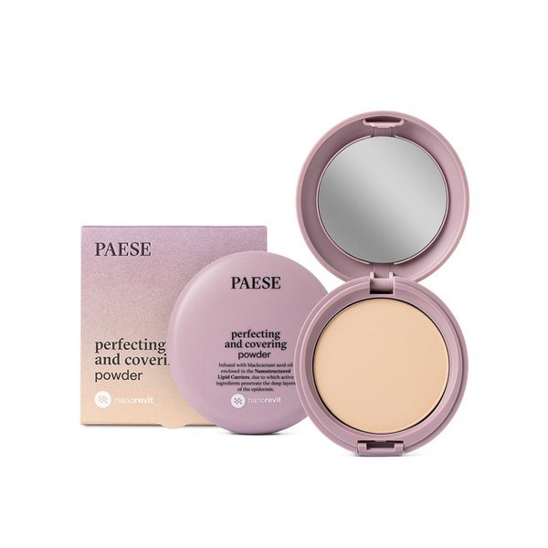 PAESE Puder Upiększająco-Kryjący Nanorevit Perfecting and Covering 04 Warm Beige