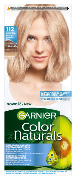 Garnier Color Naturals Farba do Włosów 112 Antarktyczny Srebrny Blond