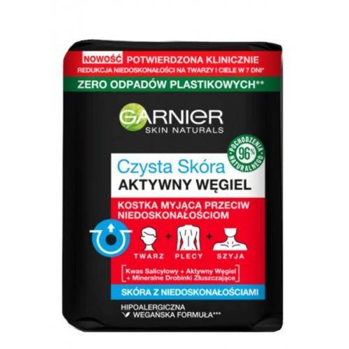 Garnier Czysta Skóra Aktywny Węgiel Kostka Myjąca 100g