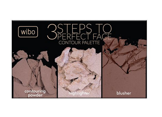 WIBO 3 Steps to Perfect Face Paleta do Konturowania Dark