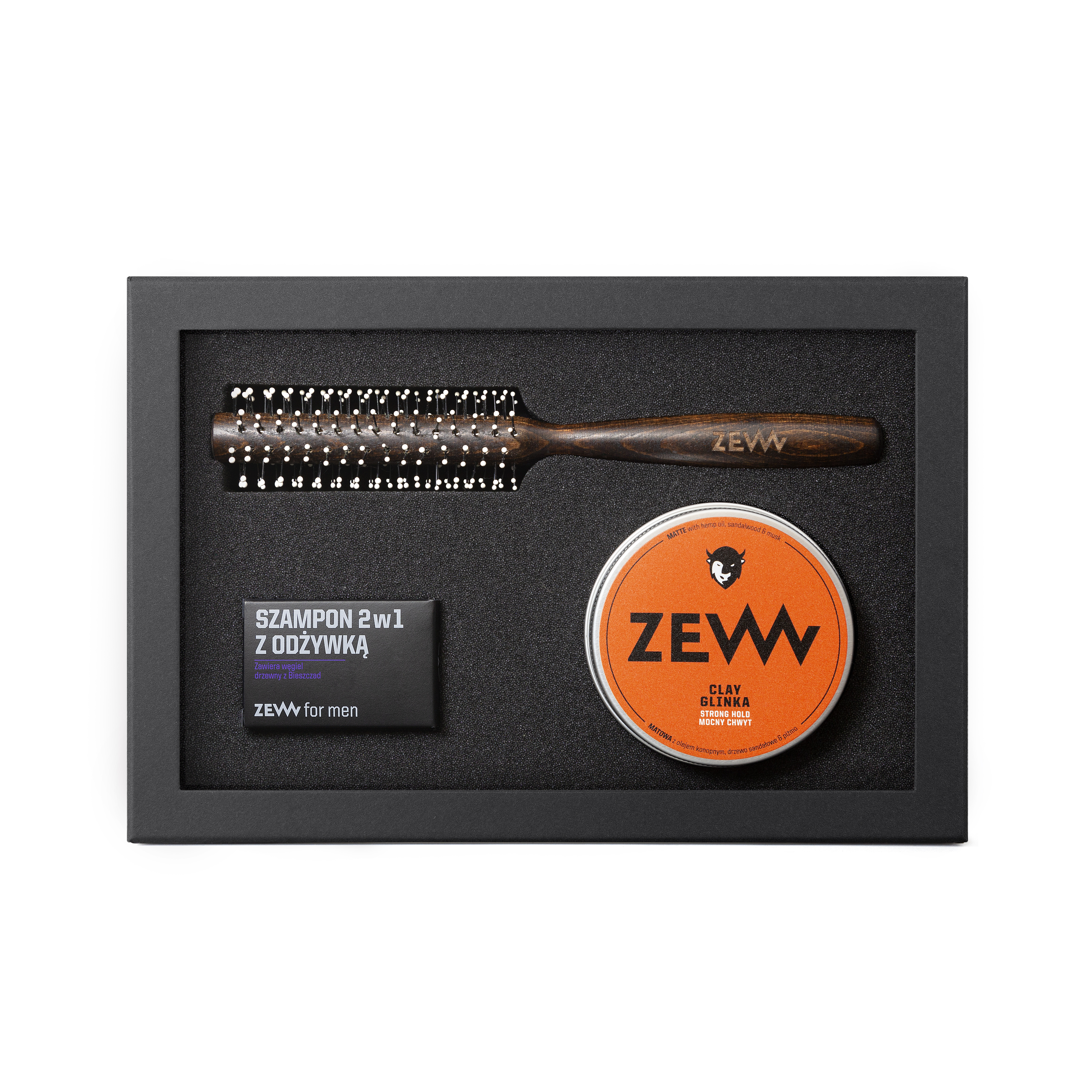ZEW for Men Zestaw Prezentowy Miejski Gentleman Szampon + Glinka + Szczotka