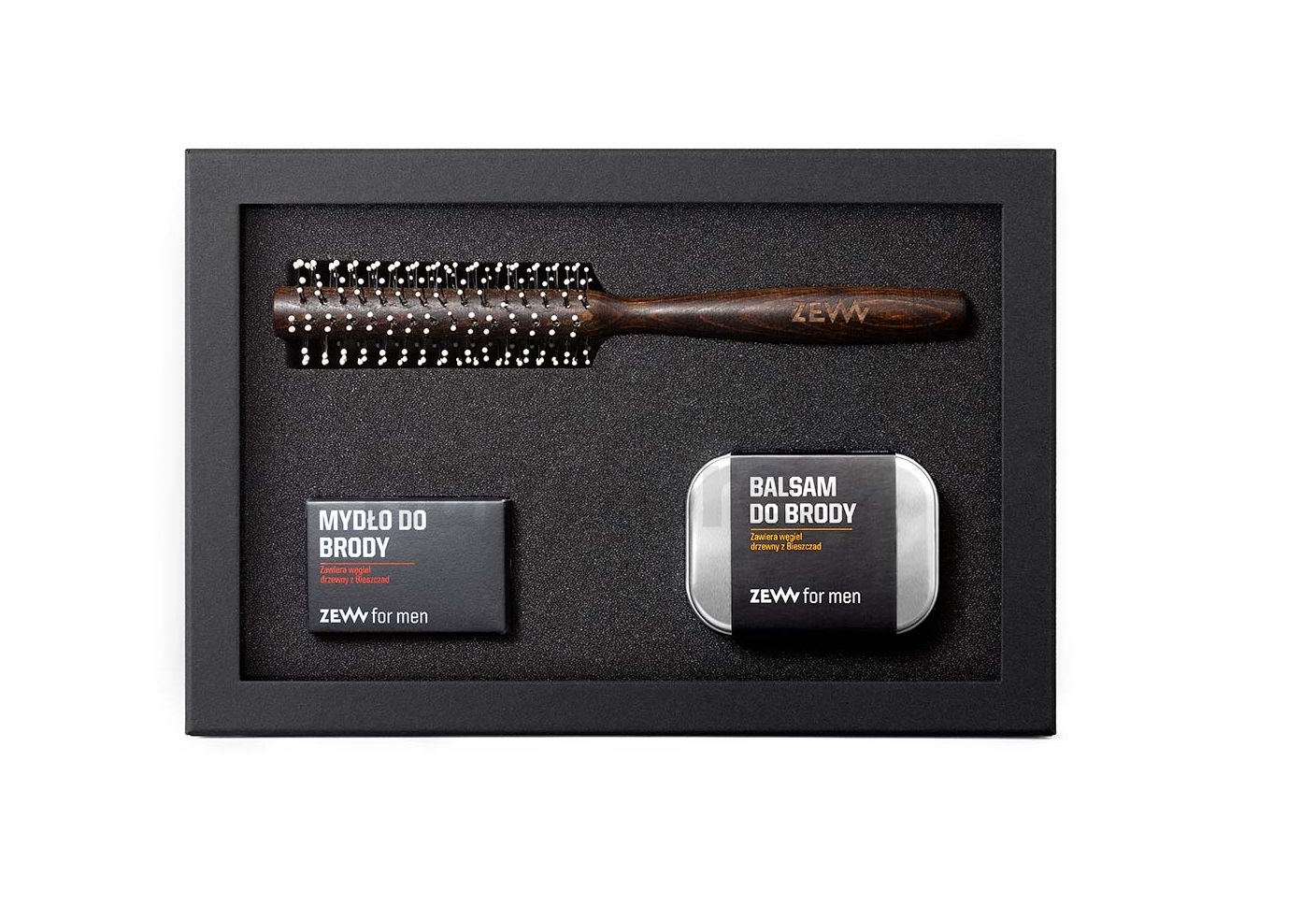 ZEW for Men Zestaw Prezentowy Zimowy Broda na Sztorc Balsam + Mydło + Szczotka