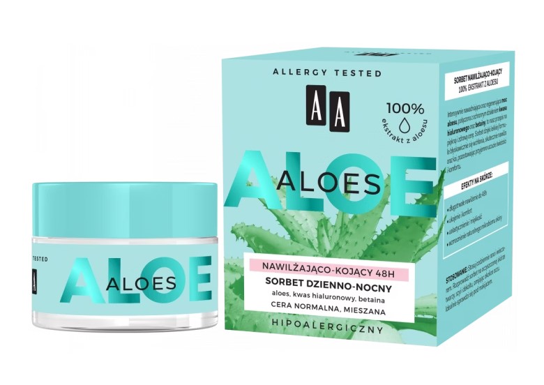 AA Aloe Vera Extract Sorbet Dzienno-Nocny Nawilżająco-Kojący 50ml