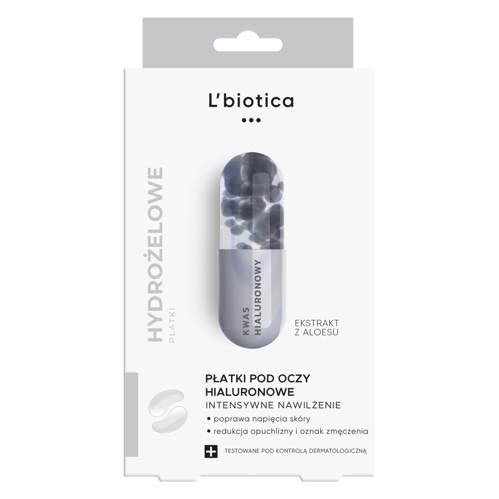 L'biotica Hialuronowe Płatki pod Oczy Nawilżające 3x2 Sztuki