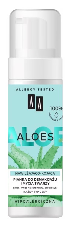 AA Aloe Vera Extract Nawilżająco-Kojąca Pianka 150ml