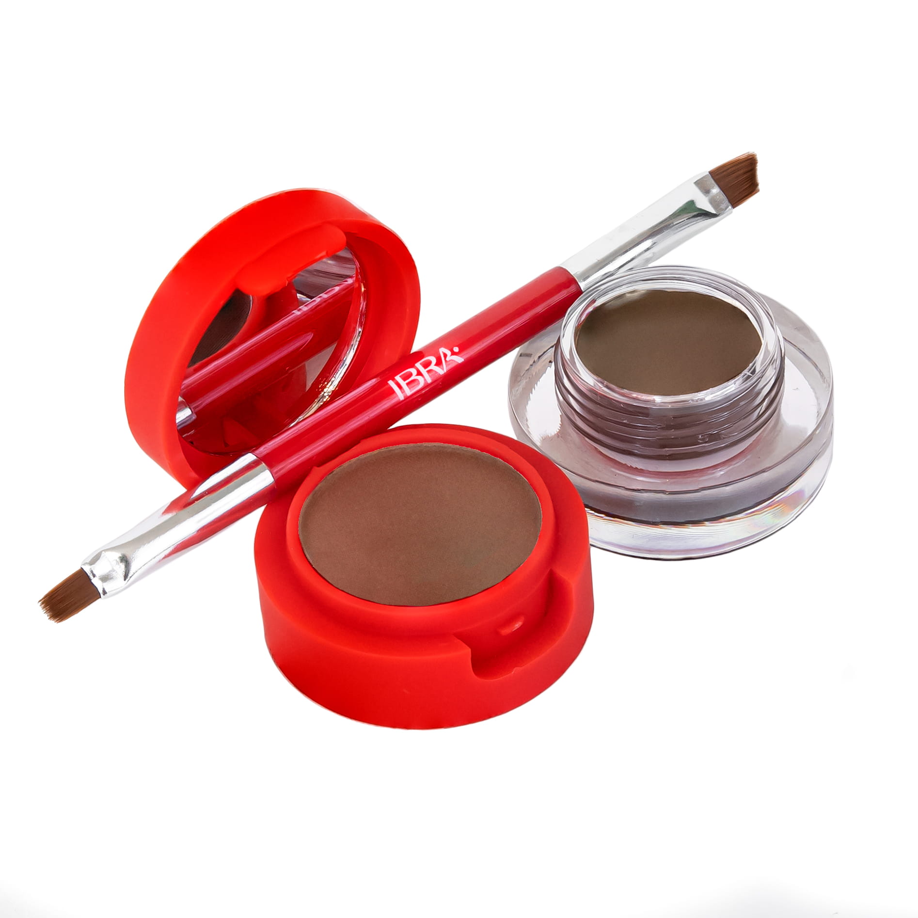 IBRA Makeup Eyebrow Pomade & Powder Pomada i Cień do Brwi Brown