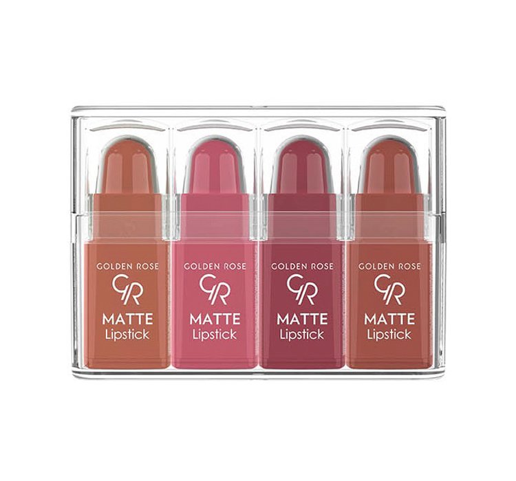 Golden Rose Zestaw Mini Matowych Pomadek do Ust Mix 1
