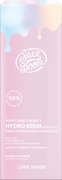 FaceBoom Hydro Krem Nawilżająco-Kojący na Dzień i Noc Cera Sucha i Wrażliwa 50ml