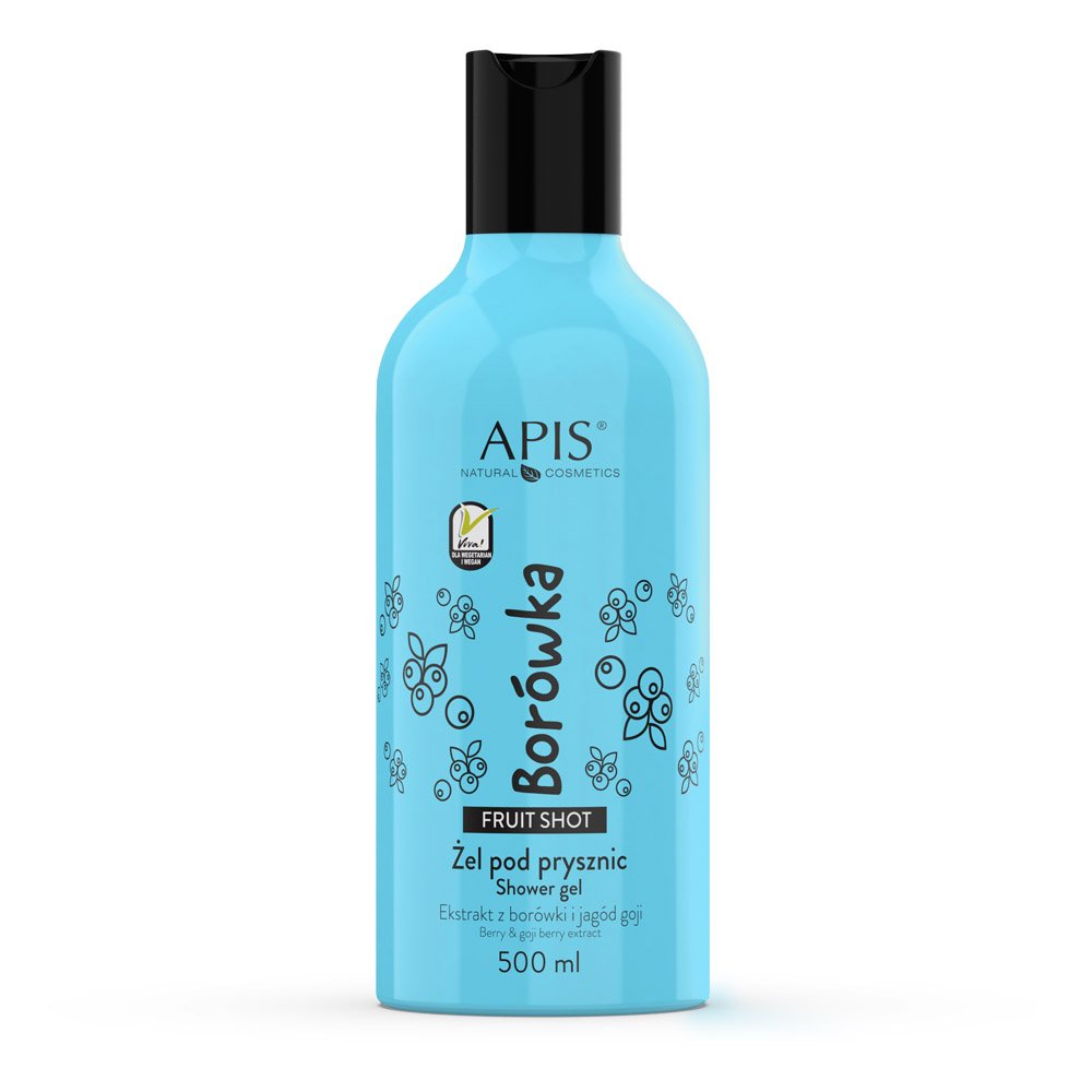 APIS Fruit Shot Żel pod Prysznic Borówka 500ml